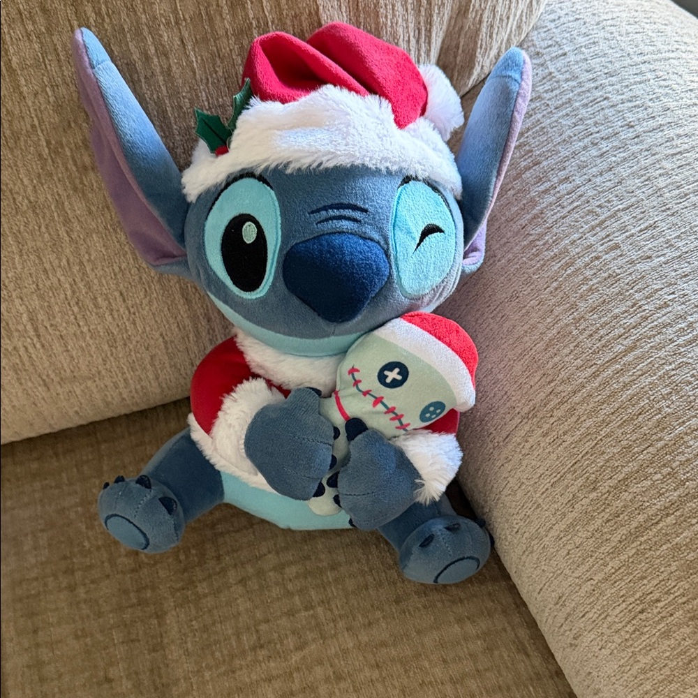 Disney’s 2024 holiday stitch with his scrump stuffed friend APX 10 inches